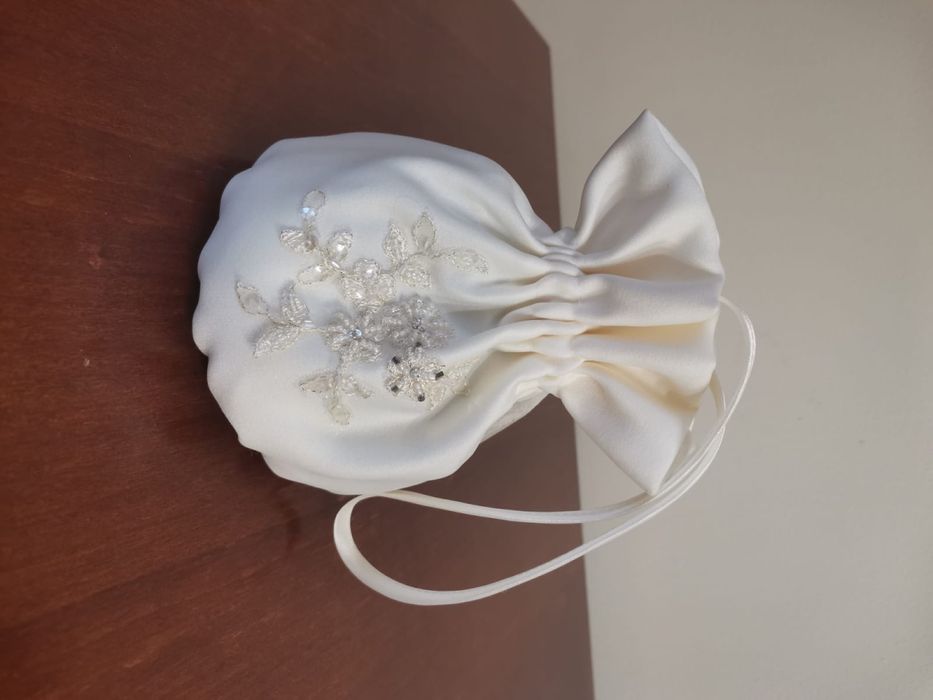 Poseta mireasa satin