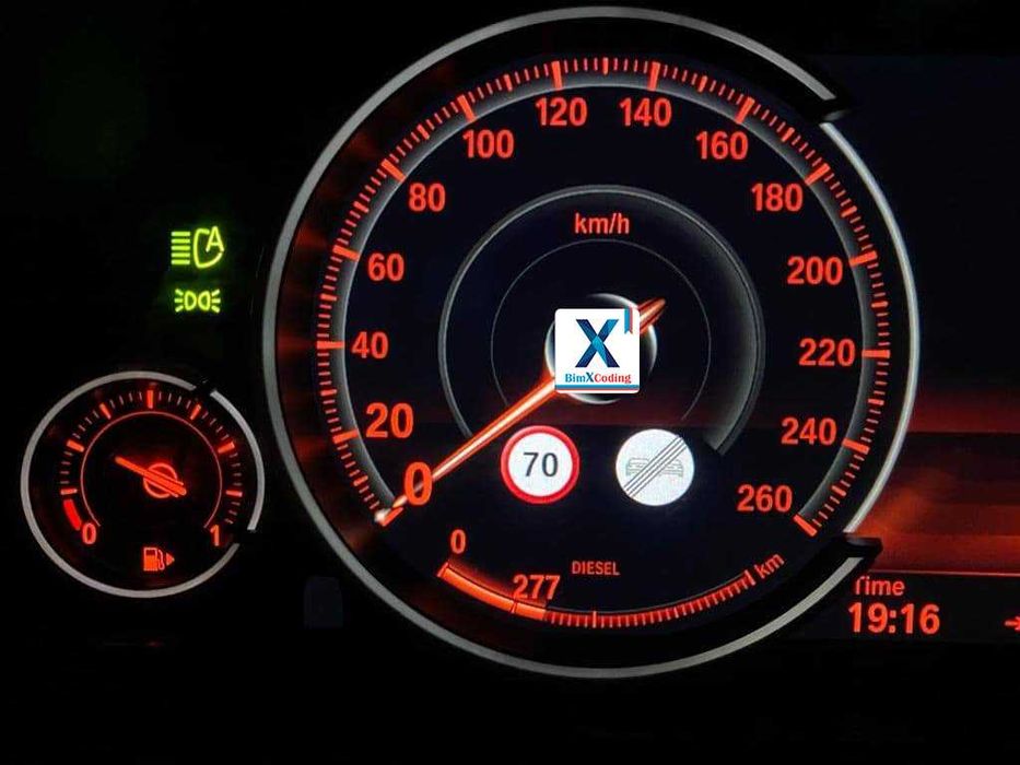 BMW Activare SLI citire semne circulație (speed limit info, 8TH)