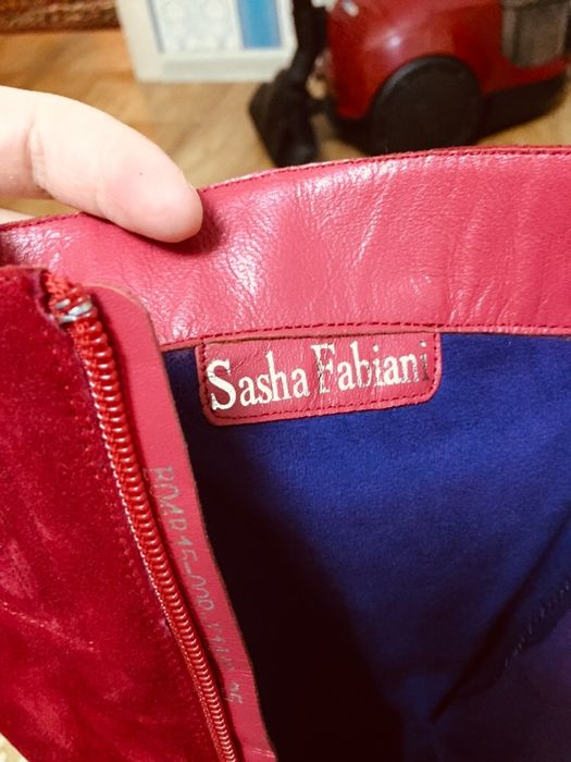 Замшевые сапоги