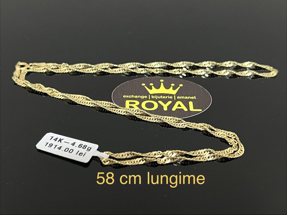 Bijuteria Royal CB : Lant aur 14k 4,68 grame