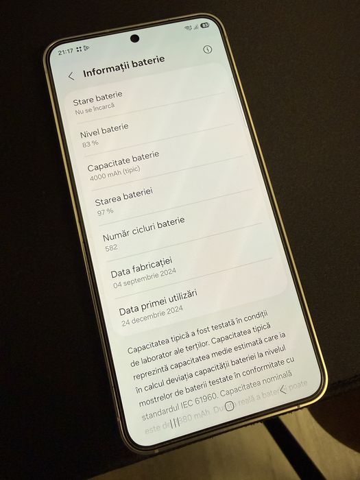 Smartphone Samsung Galaxy S24 256GB Amber Yellow