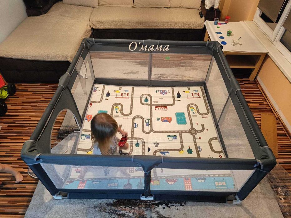 НОВА 150х150см Голяма детска кошара за игра за бебе/ ограда ВИСОК КЛАС