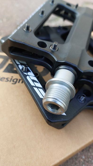 Pedale Pedotec Thunder 183, termoplastic, pe rulmenti, negru