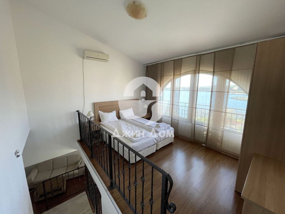 Двустаен мезонет с ПАНОРАМА МОРЕ в к-с Марина Kейп, гр. Ахелой