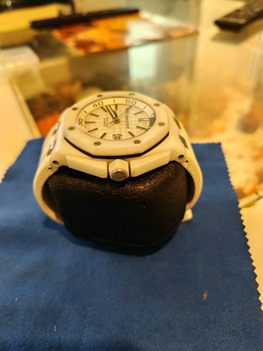 Часовник  42mm "Miyota"8215  бяла керамика