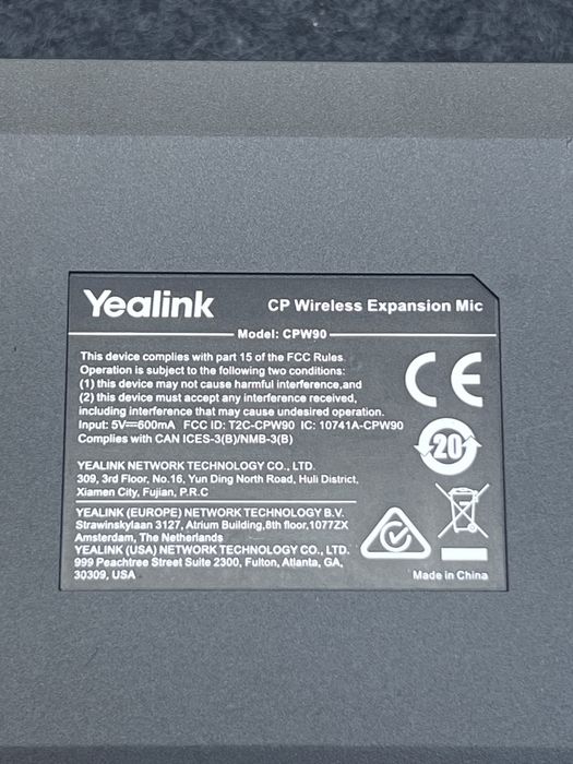 Yealink Cp wireless expansion mic