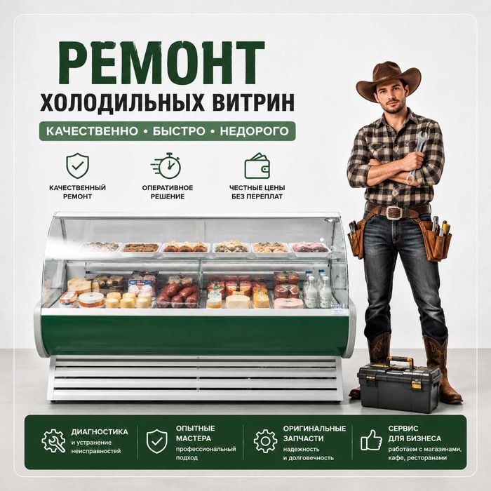 Ремонт холодильный витрин Быстро любой сложности Качественно Недорого!