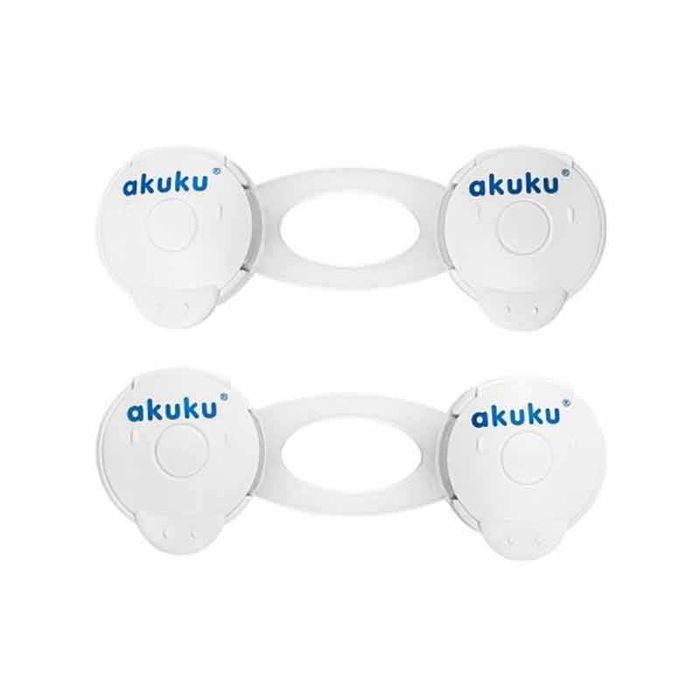 Комплект от 2 бр. детски ключалки защита за чекмеджета и шкафове 10 см