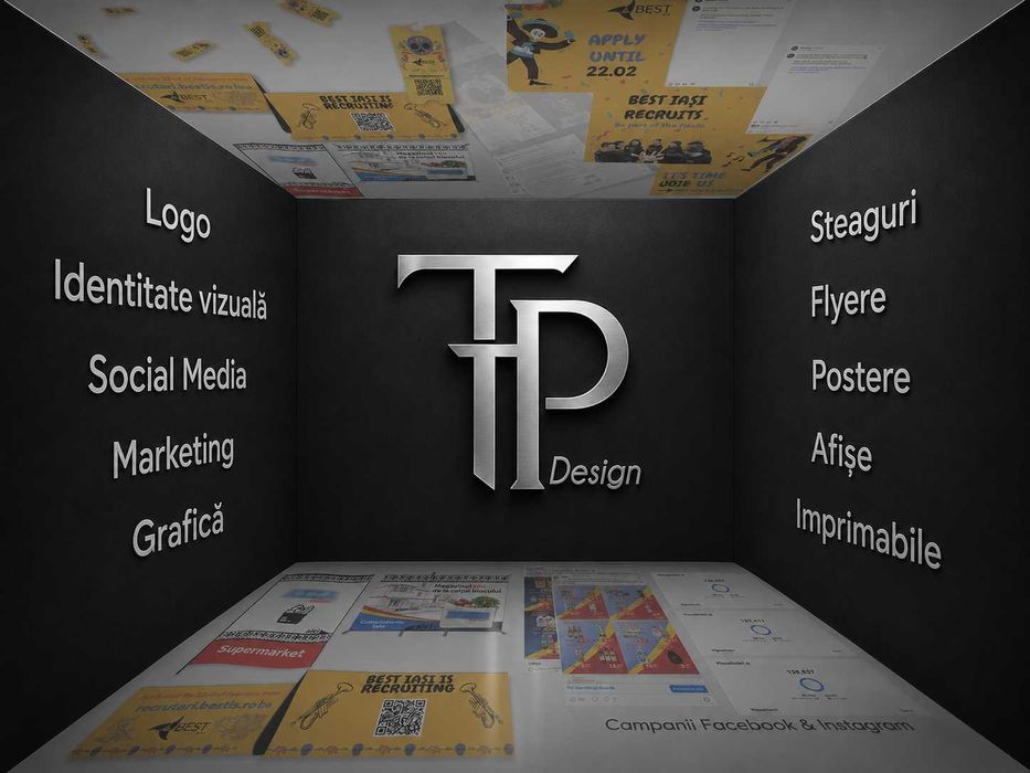 Design Grafic – Logo, Afișe, Bannere, Flyere, Marketing, Social Media
