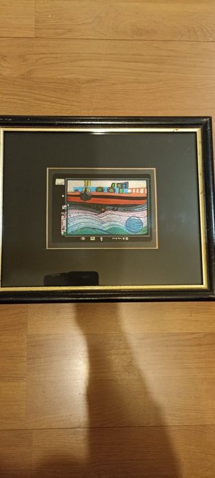 Оригинална картичка по картина на Фриденсрайх  Хурдентвасер