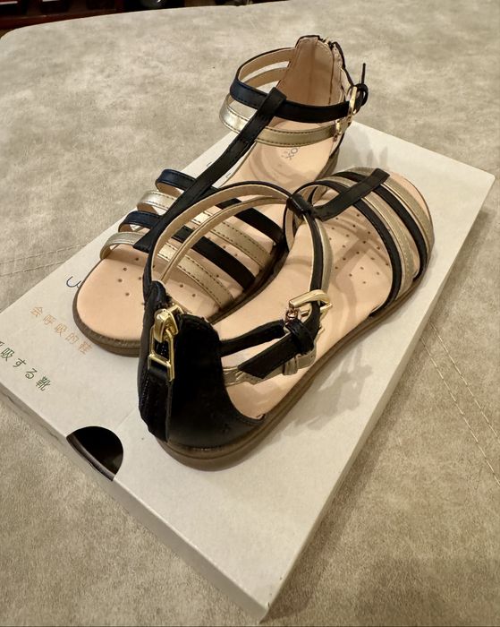 Детски сандали Geox Karly black/platinum