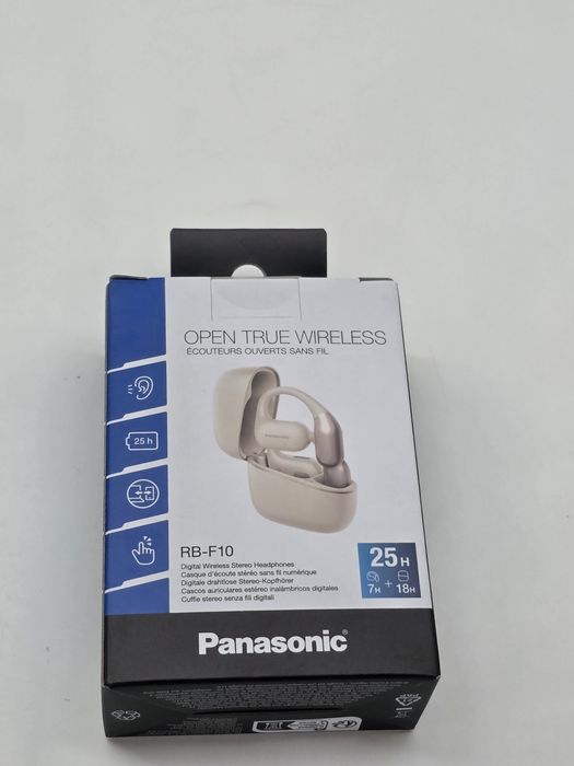 Casti Wireless Panasonic RBF10DEC, reducere zgomot, bej, in-ear, SIGIl