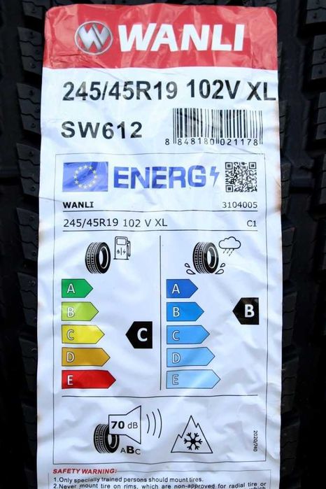 Anvelope iarna noi 245/45R19 102V, XL, Wanli, DOT 2026