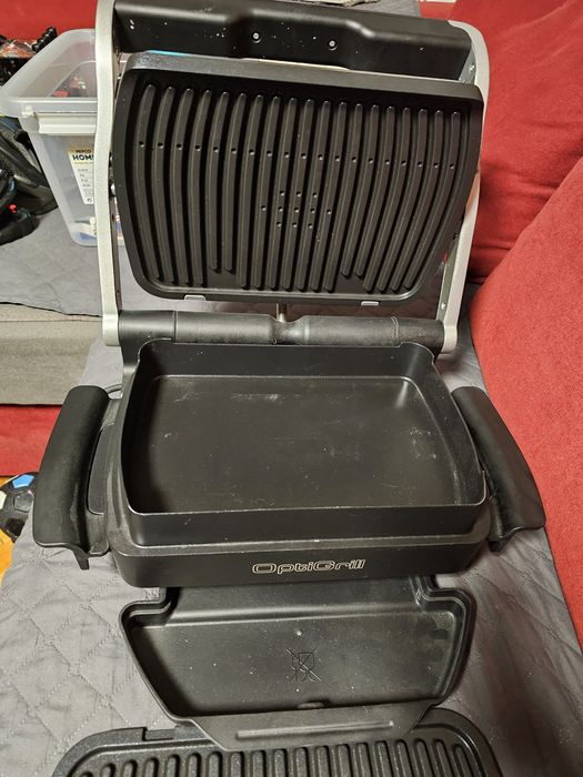 Gratar electric Tefal Optigrill GC706D34 + tava Snacking and Backing