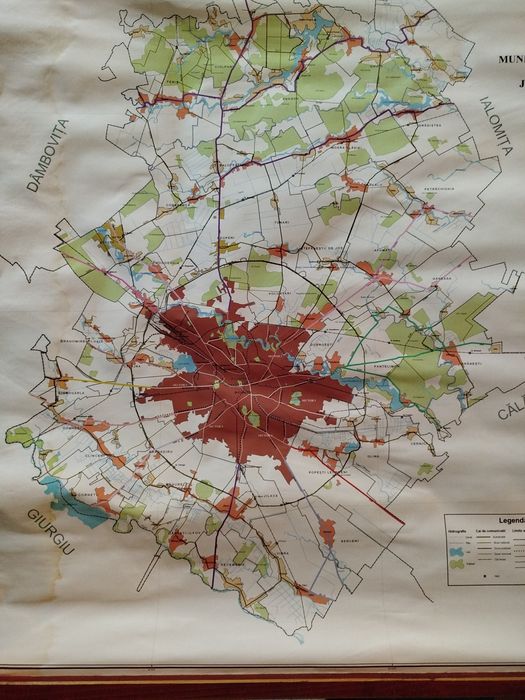 Harta municipiu București și Ilfov