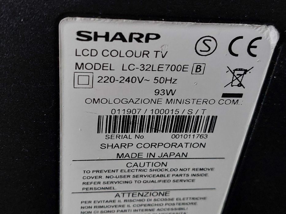 Tv LED-SHARP,81 cm-made in Japan-culori parca desprinse din natura !