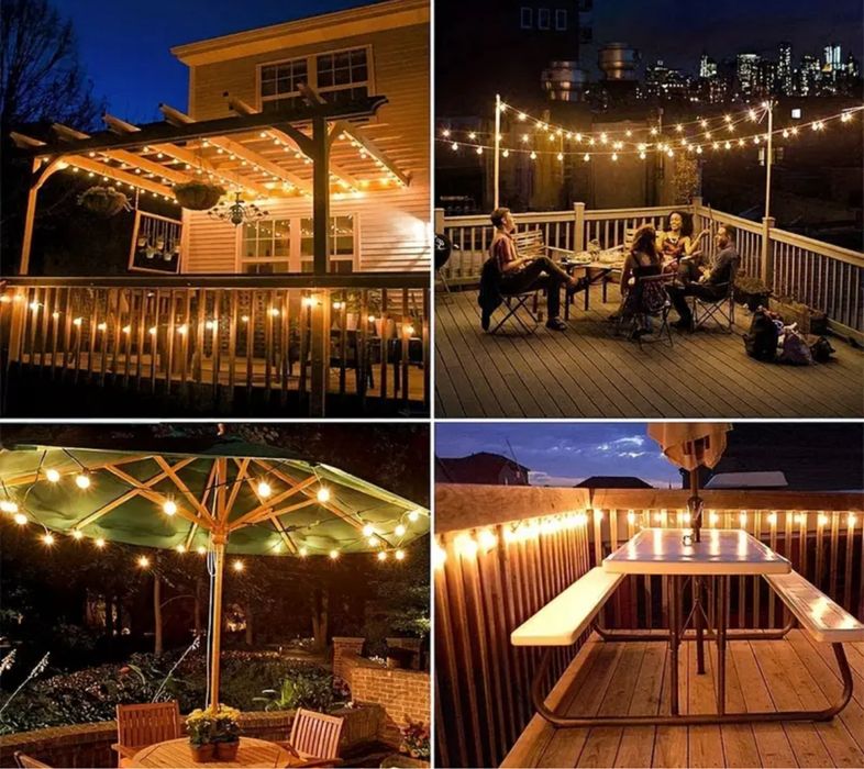 Ghirlanda LED   20m cu 48 becuri sau 15m 25 bec color