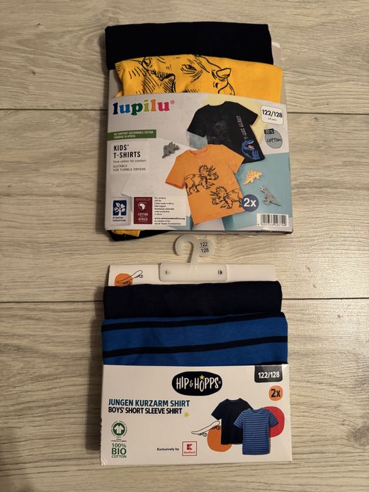 Lot 4 tricouri noi, marime 122-128