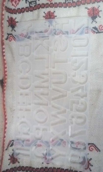 Matrita silicon litere