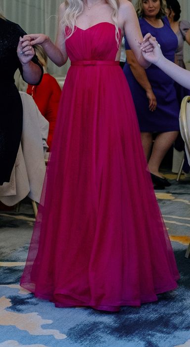 Rochie lungă Ana Radu- fuchsia
