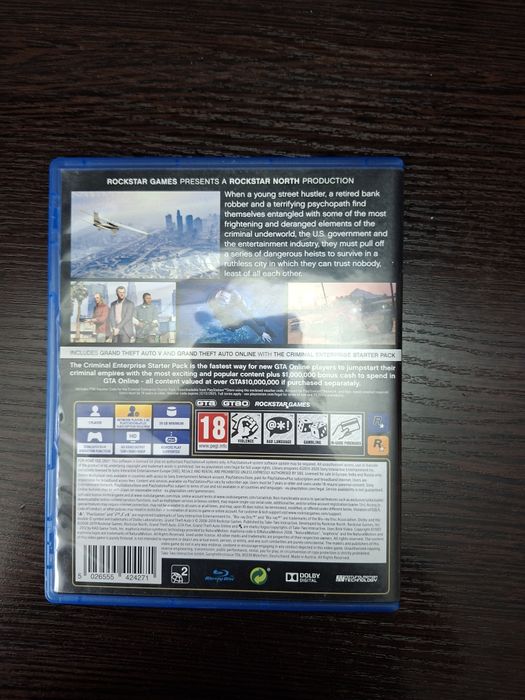 Продам диск GTA5 PS4