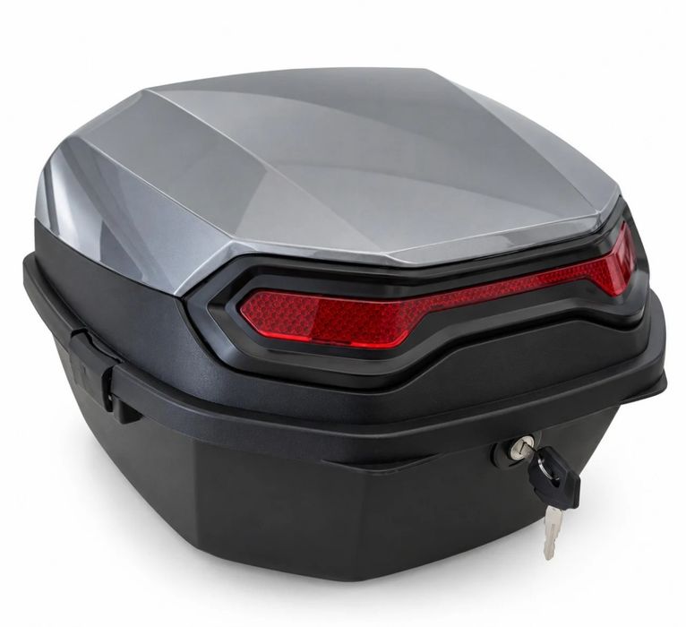 Top case / cutie moto scuter gri sau negru 40 litri