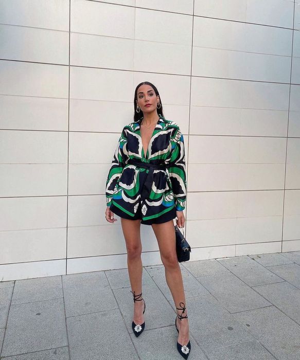 Zara летен сет комплект от две части от кимоно и къси панталонки