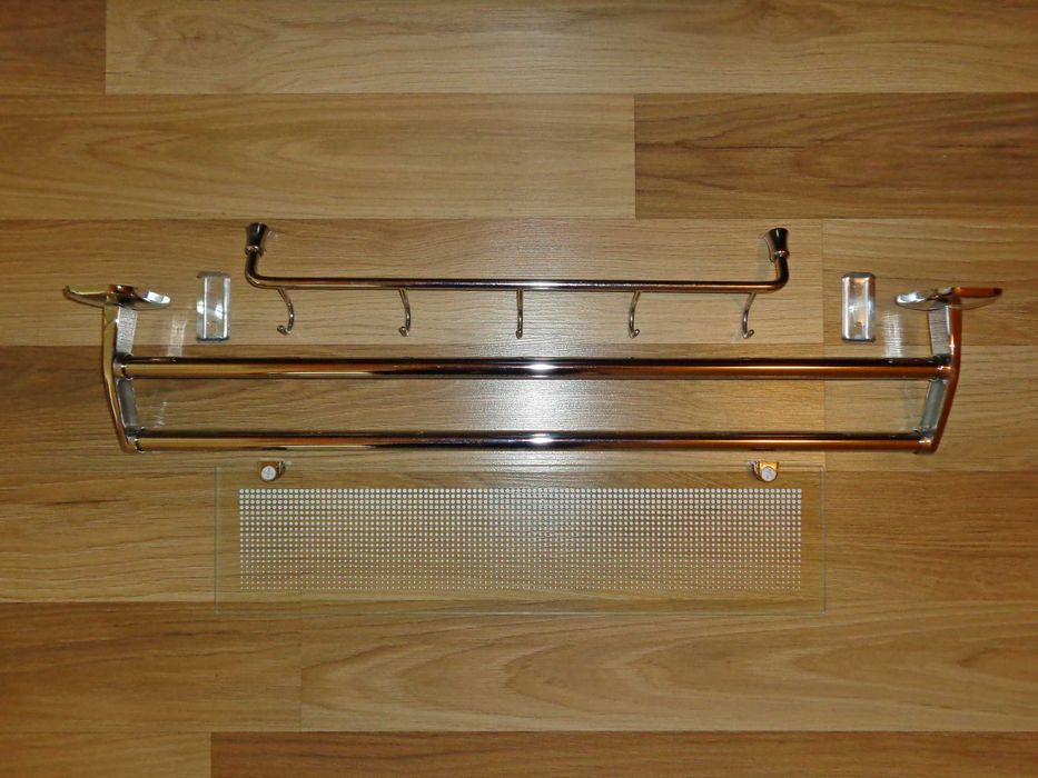 Закачалка, Сапунерка, Стъкло за полица, Сифон за мивка