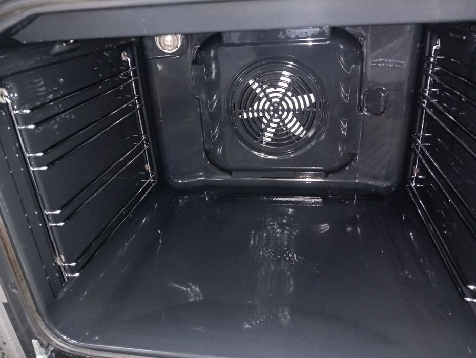 Иноксова свободно стояща печка с керамичен плот Gorenje 2 год.Гаранция