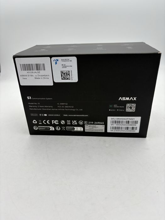 Asmax S1, dual pack moto Intercom, mesh ( 10 rideri ), sigilat, OCAZIE