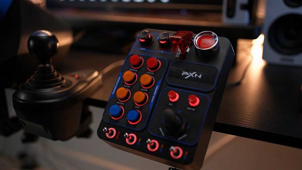 Универсална USB Контролна Кутия с Бутони за Гейминг Симулатори за PC