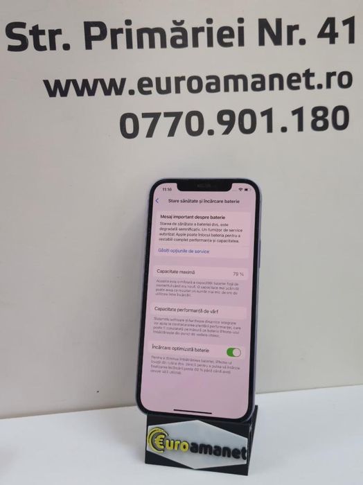 Telefon mobil Apple iPhone 12, 64GB, 5G, Purple, 79% Baterie -P-