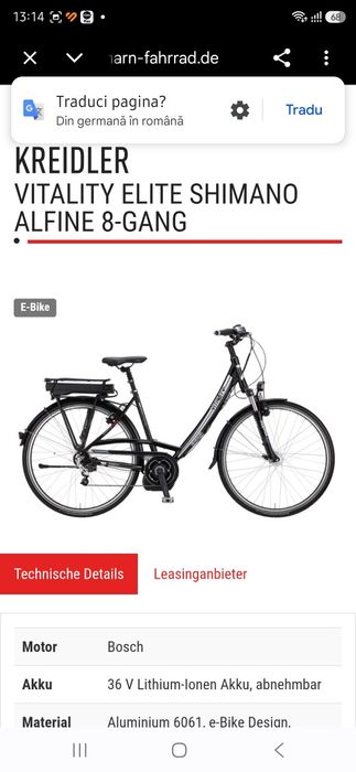 Bicicleta asistata electric