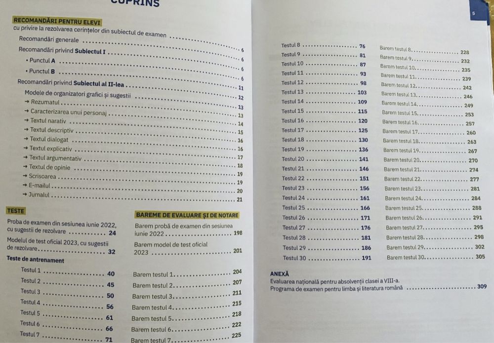 Teste pentru Evaluarea nationala 2025 - Florentina Samihaian, Sofia Dobra