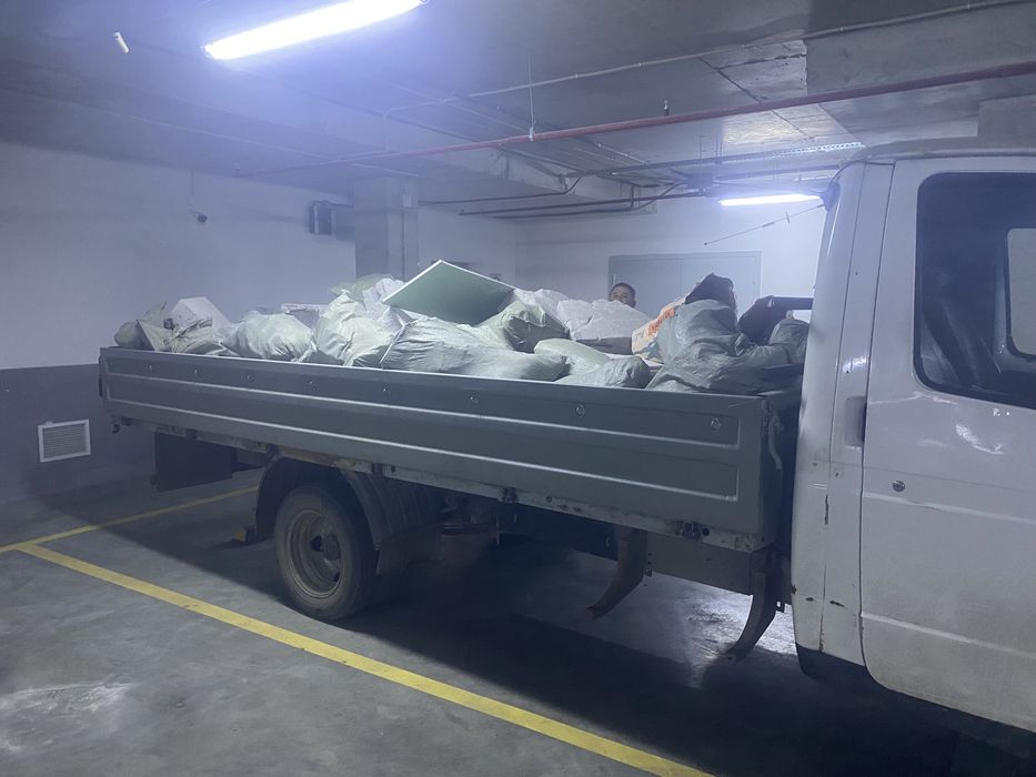 Вывоз мусора с заездом паркинг