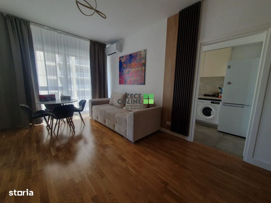 Silk District, apartament de inchiriat, 2 camere, bucataria inchisa