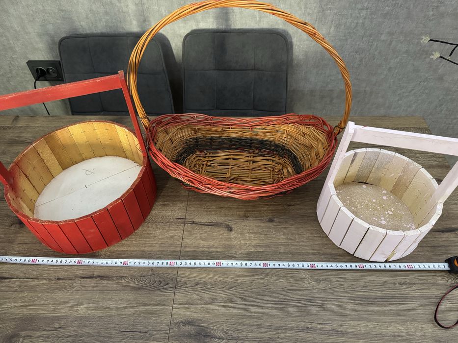 Корзинки плетеные 6 штук