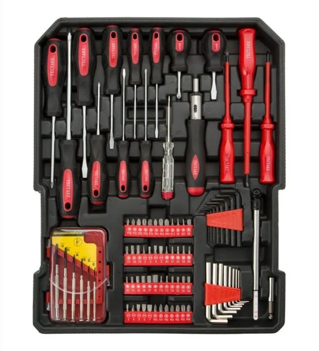 Troler trusa cutie de scule universale set 599 buc