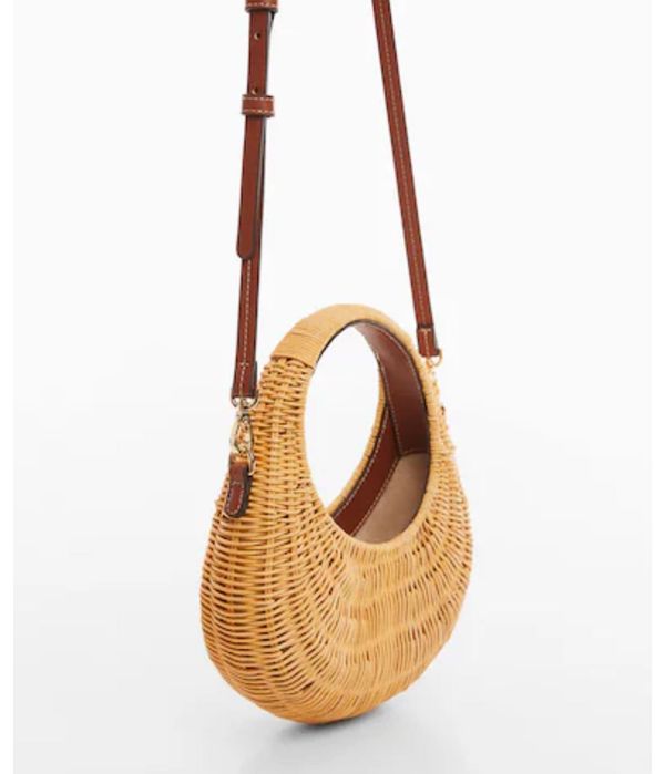 Mango ратанова чанта