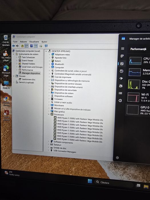 Lenovo Gaming, Ryzen 5 3500, ram 8gb, ssd  256gb