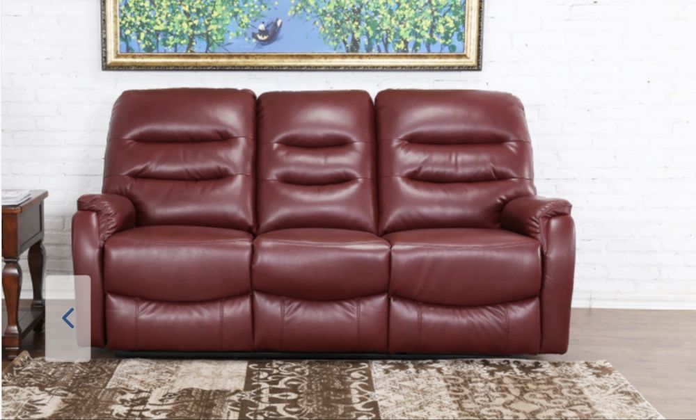 Canapea piele cu 2 reclinere, KRING, noua