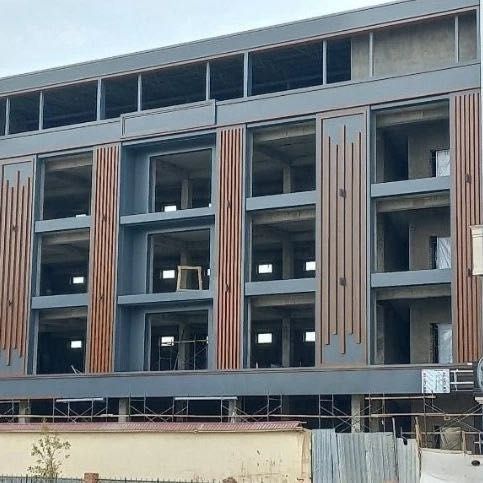 Алюкобонд фасад алюкабонд навес аликафон потолок хайтек фасон Alubond