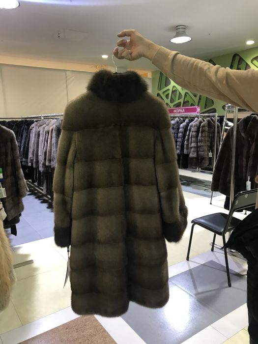 Норковая шуба куница