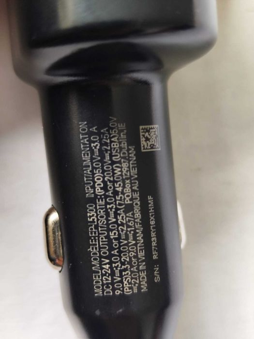 Incarcator auto cu cablu Samsung Super Fast Charger (45+15)W original