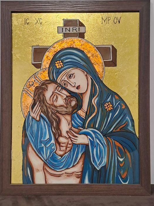 Vand icoane pe sticla 4 bucati