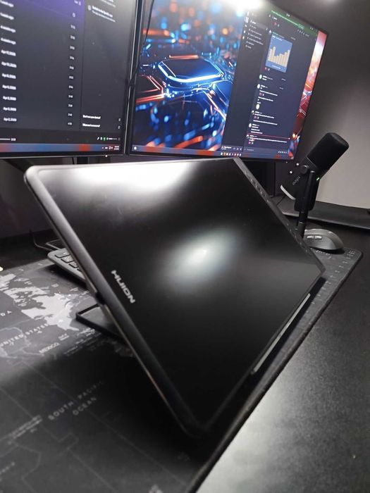 Графичен дисплей таблет HUION Kamvas Pro 16, USB-C, Черен