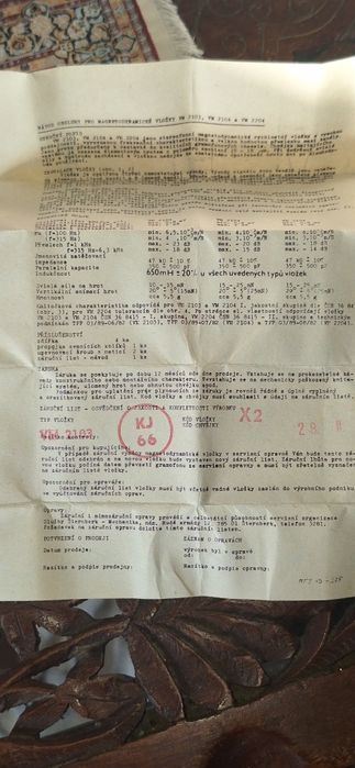 Doză magnetică stereo Tesla VM 2103. 
Compatibilă cu diverse pick-up-u