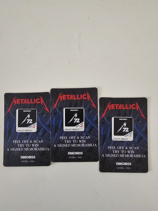 Cartonașe Metallica