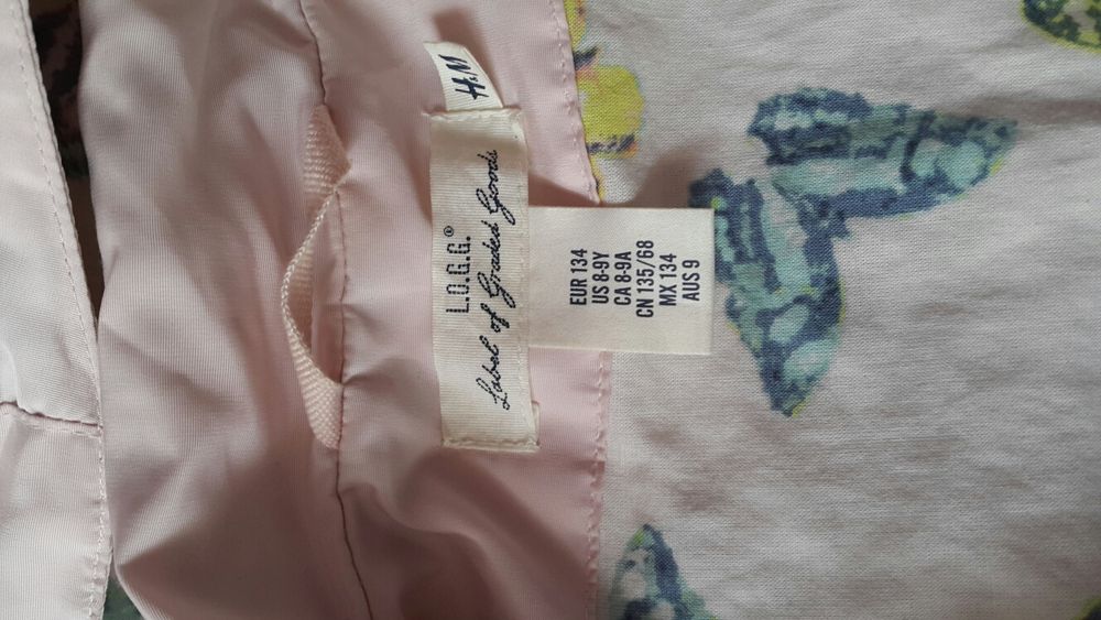 Детско яке за момиче от H&M. Ръста се вижда на снимката