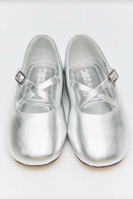 Pantofi metalizați fete Zara- mărimea 24